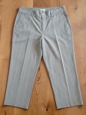 Dockers Light Gray Pinstripe Dress Pants - Neutral Tone